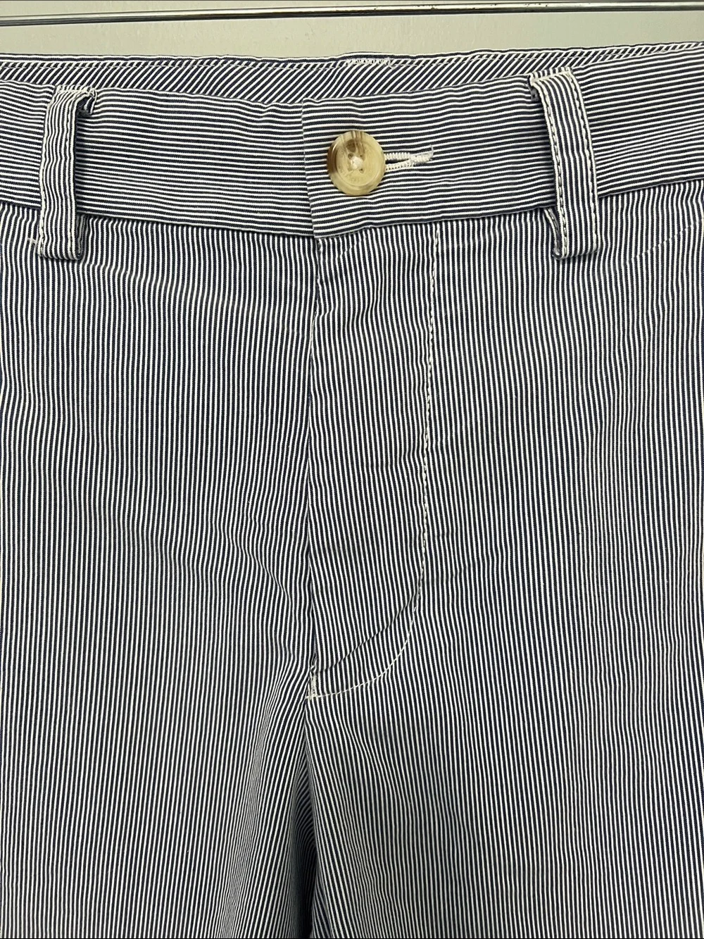 Men’s southern tide shorts, size 28 blue and white stripe pinstripe